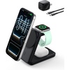 image:imageBelkin MagSafe Charger Compatible 3in1 Charging Station Qi22 25W Magnetic Wireless Charger Dock Foldable Charging Stand for iPhone 171615 Apple Watch AirPods Pixel 10 45W Adapter IncludedBlack