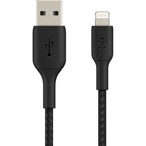 image:imageBelkin BoostCharge Braided Lightning Cable  66ft2M  MFi Certified Apple iPhone Charger USB to Lightning Cable 6ft  iPhone Cable  iPhone Charger Cable  Apple Charger  USB Phone Charger  WhiteBlack