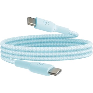 image:imageBelkin BoostCharge Braided USBC to USBC Cable 1M33ft for iPhone 16 iPhone 16 Pro iPhone 16 Pro Max Galaxy S25 S24 Galaxy Note Pixel 9 amp 8 iPad Pro Nintendo Switch 2 amp More  BlueBlue