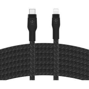 image:imageBelkin BoostCharge Pro Flex Braided USB Type C to Lightning Cable 2M66ft MFi Certified 20W Fast Charging PD Power Delivery for iPhone 14 iPhone 13 12 11 Pro Max Mini SE iPad  WhiteBlack