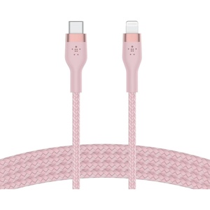 image:imageBelkin BoostCharge Pro Flex Braided USB Type C to Lightning Cable 2M66ft MFi Certified 20W Fast Charging PD Power Delivery for iPhone 14 iPhone 13 12 11 Pro Max Mini SE iPad  WhitePink