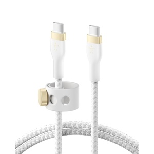 image:imageBelkin BoostCharge Pro Flex Braided USBC to USBC Charger Cable 1M33FT USBIF Fast Charging iPhone 16 Series MacBook Pro iPad Pro Galaxy S25 Nintendo Switch 2  Black amp White 2PackWhite