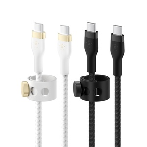 image:imageBelkin BoostCharge Pro Flex Braided USBC to USBC Charger Cable 1M33FT USBIF Fast Charging iPhone 16 Series MacBook Pro iPad Pro Galaxy S25 Nintendo Switch 2  Black amp White 2PackBlackWhite