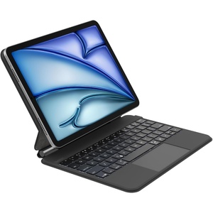 image:imageBelkin Pro Keyboard Case wMagnetic Stand Backlit Bluetooth Keyboard MultiGesture Controls Magnetic Apple Pencil Storage Compatibility amp Multimedia Keys for iPad Pro 11 M4M5  BlackiPad Air 109  iPad Pro 11