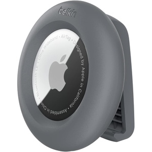 image:imageBelkin Apple AirTag Secure Holder with Clip  AirTag Holder  Durable Scratch Resistant AirTag Case  Apple Air Tag Case with Spring Loaded Clip  Attach to Backpack Clothing amp Luggage  Light GrayDark Gray