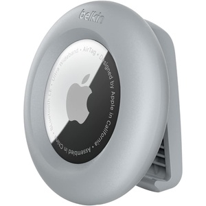 image:imageBelkin Apple AirTag Secure Holder with Clip  AirTag Holder  Durable Scratch Resistant AirTag Case  Apple Air Tag Case with Spring Loaded Clip  Attach to Backpack Clothing amp Luggage  Light GrayLight Gray