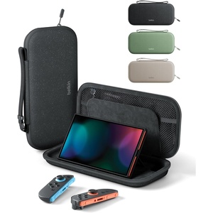 image:imageBelkin Nintendo Switch 2 Case Travel Bag wAirTag Holder amp Storage Pocket for Up to 12 Game Cards  Portable Lightweight Carrying Case wHard Shell Soft Interior Switch 2 Accessories  CharcoalBlack