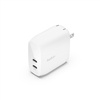 image:imageBelkin 2Port USB C Charger Block 67W DualPort GaN Charger w 2X USB C Ports Fast Charging for MacBook iPhone 17 iPad Pro Chromebook Galaxy S25 Ultra Pixel 10 amp More  Travel Essentials60W White