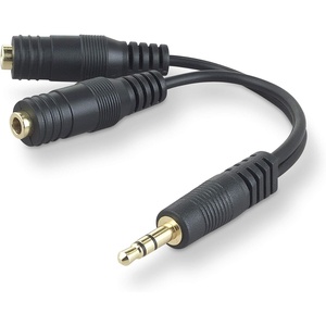 image:imageBelkin 35mm Audio Splitter  Dual Headphone and Speaker Jack Adapter for Sharing Music or Videos  Compatible with iPhone iPad Laptops Tablets and Other Devices with AUX Port  WhiteBlack