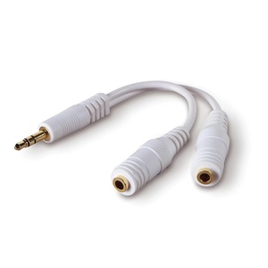 image:imageBelkin 35mm Audio Splitter  Dual Headphone and Speaker Jack Adapter for Sharing Music or Videos  Compatible with iPhone iPad Laptops Tablets and Other Devices with AUX Port  WhiteWhite