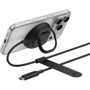 image:imageBelkin MagSafe Charger Magnetic iPhone Charger w Qi2 25W Fast Wireless Charging Pad wKickstand for iPhone 17 Series Samsung Galaxy Pixel 10 AirPods Pro Travel  Adapter Included BlackBlack