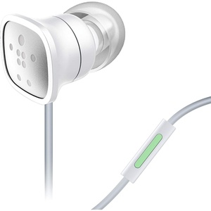 image:imageBelkin PureAV 006 Earbuds  Headphones with Microphone and Extra Bass White