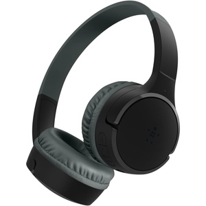 image:imageBelkin SoundForm Childrens Mini Wireless Headphones with Builtin Microphone and Fun Sticker for 30 Hours Playback  Study Holidays on Ear Headphones for iPhone iPad Galaxy WhiteBlack