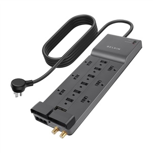 image:imageBelkin 12Outlet Home and Office Series Surge Protector 8ft Cord Gray