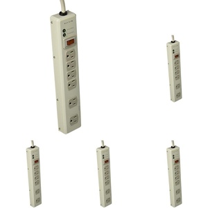image:imageBelkin 6Outlet Metal Power Strip Surge Protector 6ft Beige6Outlet Pack of 5