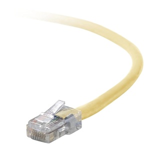image:imageBelkin 2ft CAT5e Patch Cable Snagless Molded Yellow  A3L79102YLMS 1 Count Pack of 1