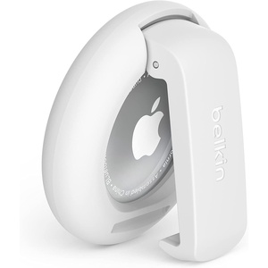 image:imageBelkin Apple AirTag Case with Clip Secure Holder Protective Case with Key Fob Key Ring Accessories with Scratch Protection  WhiteWhite