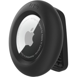 image:imageBelkin AirTag Case with Clip Secure Holder Protective Cover Key Chain Key Ring for Apple AirTag with Scratch Resistance Accessory  BlackBlack