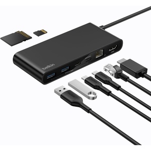 image:imageBelkin Connect 4 Port USB C Hub  Multiport Adapter Dongle with 4 USB C 32 Gen 2 Ports  High Speed 10G Data Transfer for Laptop MacBook iPad PC and More  100W PD Pack of 68in1 USBC Hub